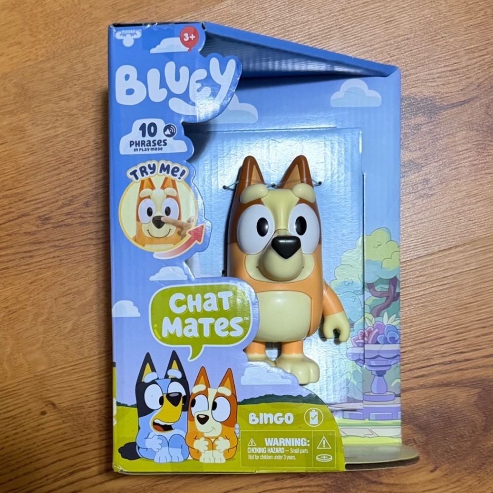 Bluey Chat Mates Bingo Talking Action Figure 10 Phrases Moose Toys NEW